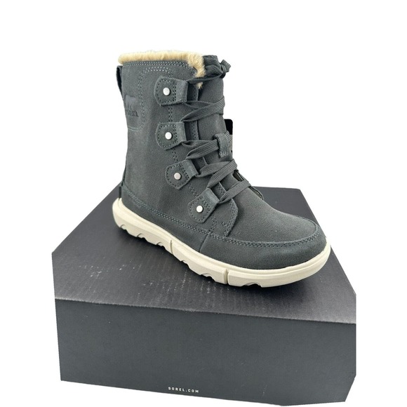 Sorel Women's Explorer Next Joan Waterproof Insulated Boot - Grill/Fawn NWB 6.5 - Picture 5 of 16